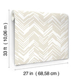 Polished Chevron White & Gold Wallpaper with Metallic Modern Geometric Chevron - York MD7222