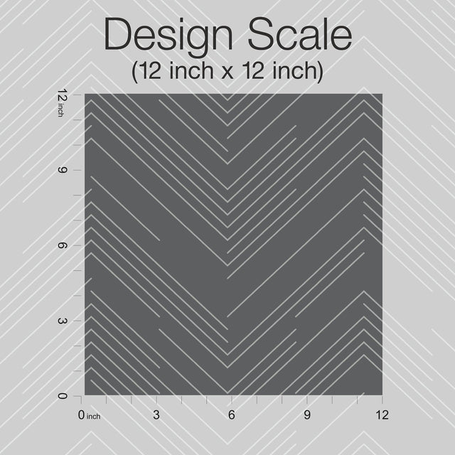 Polished Chevron Charcoal & Silver Wallpaper with Metallic Modern Geometric Chevron - York MD7226