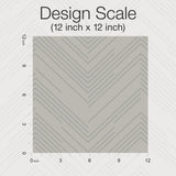 Polished Chevron Taupe & Silver Wallpaper with Metallic Chevron Pattern - York MD7227