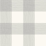 Common Thread Black & White Buffalo Check Prepasted Wallpaper - York ME1520