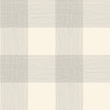 Common Thread Cream & Black Buffalo Check Prepasted Wallpaper - York ME1523