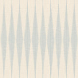 Handloom Baby Blue Wallpaper with Woven Ikat Geometric Motif - York ME1541