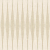 Handloom Beige Wallpaper with Woven Loom Stripe Pattern  Magnolia Home Sure Strip - York ME1543