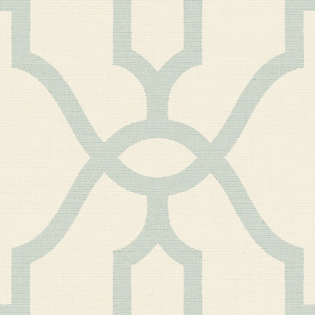 Woven Trellis Eggshell Blue on Cream Wallpaper with Geometric Trellis Pattern  Magnolia Home Sure Strip - York ME1553