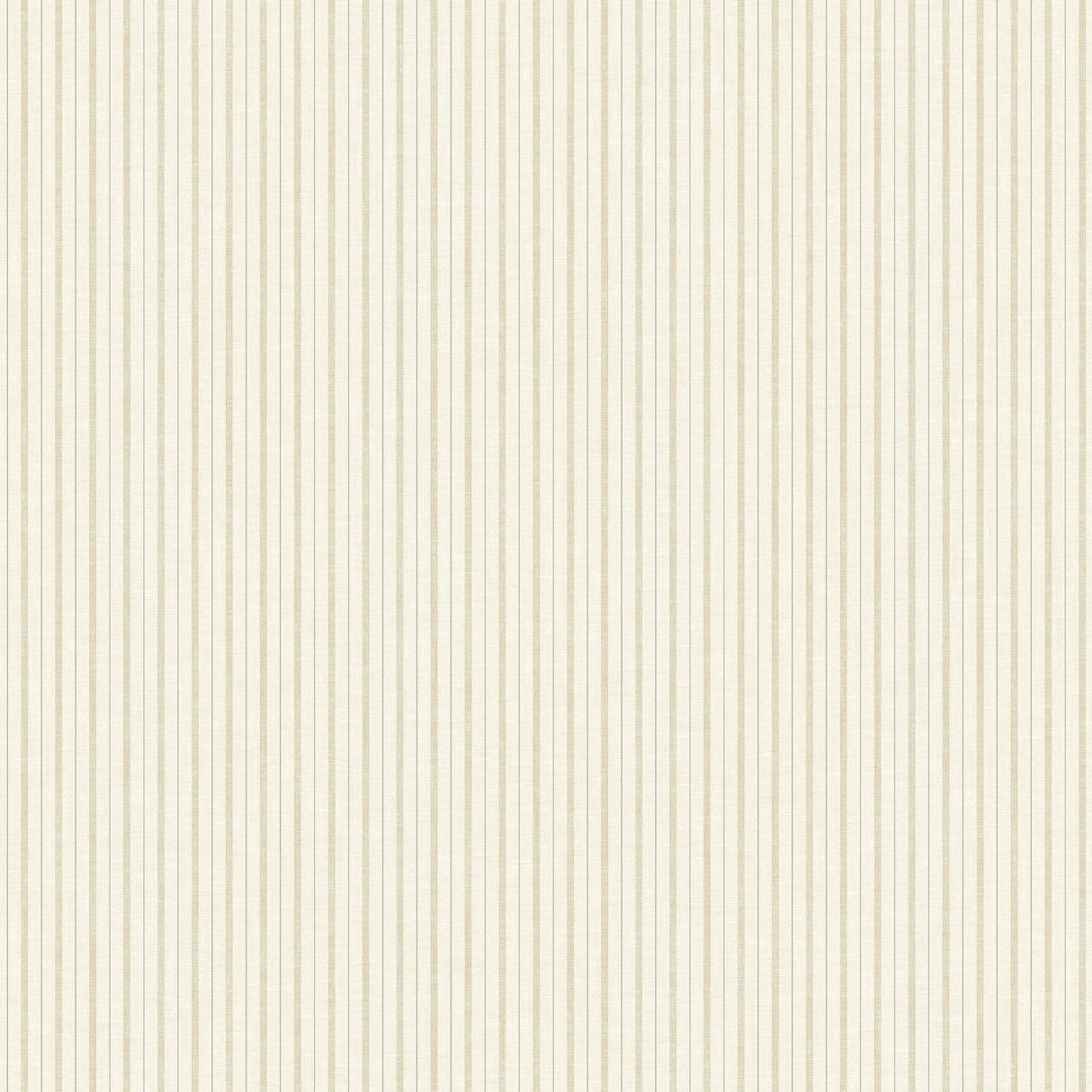 French Ticking Cream Wallpaper with Striped Pattern, Sure Strip Prepasted - York ME1563