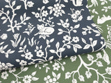 Fox & Hare Forest Green Wallpaper with Woodland Animal Motif - York ME1573