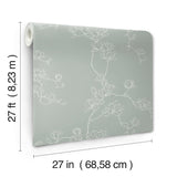 Magnolia Home Magnolia Eucalyptus Branches Wallpaper Eucalyptus with Botanical Farmhouse Style - York MF4734
