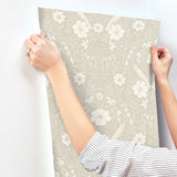 Colette Linen Botanical Modern Wallpaper - Magnolia Home MF4744
