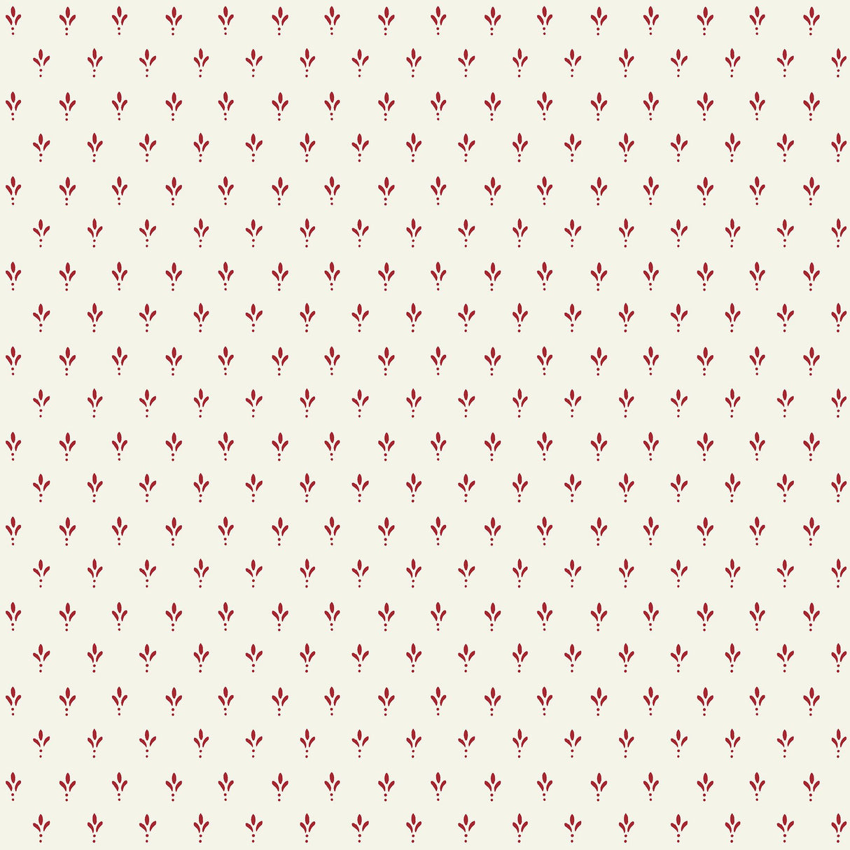 Charm Red & Cream Small Print Prepasted Wallpaper - York MF4771