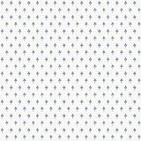 Charm Blue Small Print Wallpaper with Petite Three-Leaf Motif - York MF4772