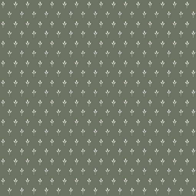 Charm Pine Wallpaper with Petite 3-Leaf Motif - York MF4777