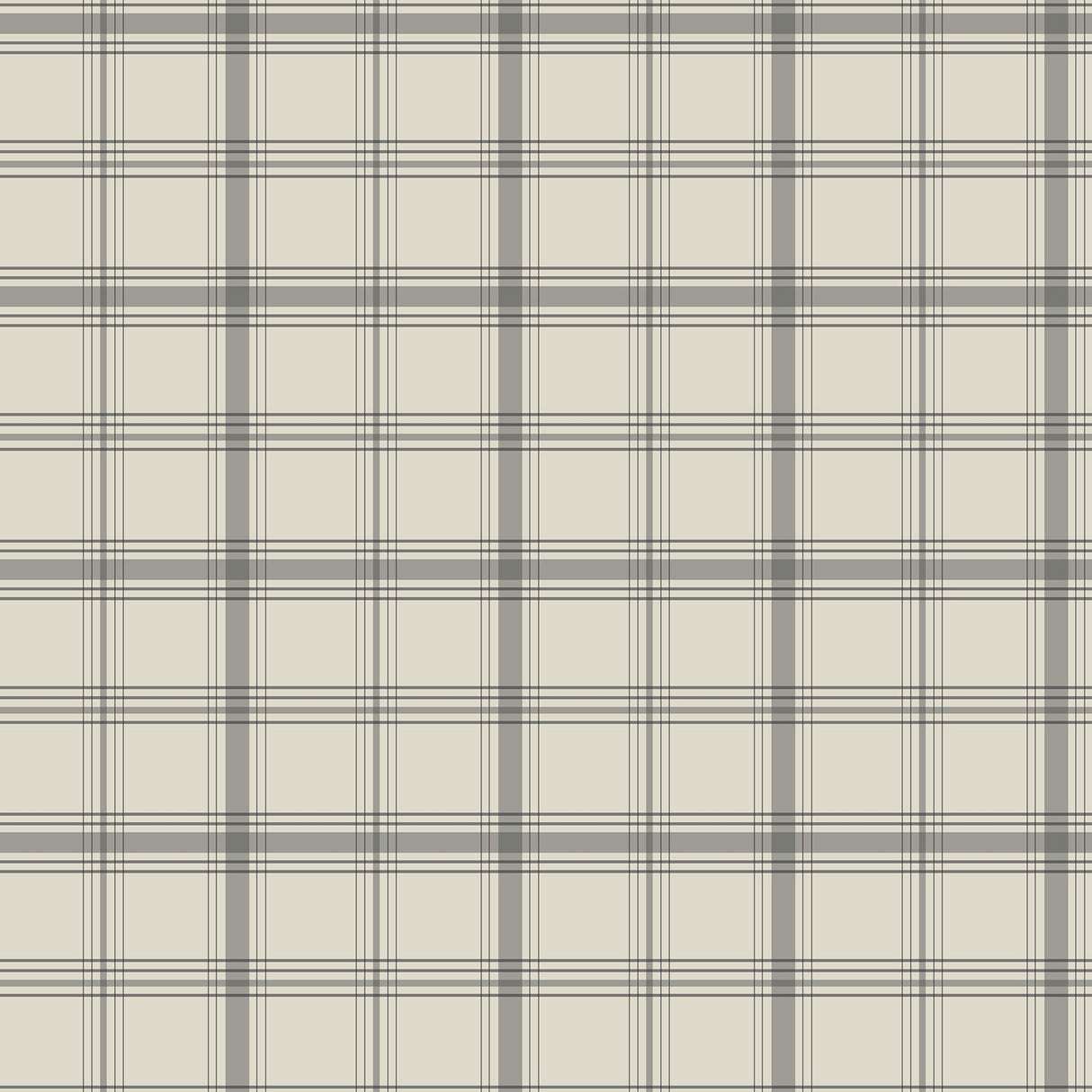 Hunter Charcoal Plaid Wallpaper, Sure Strip Transitional - York MF4792