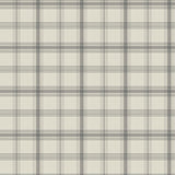 Hunter Charcoal Plaid Wallpaper, Sure Strip Transitional - York MF4792