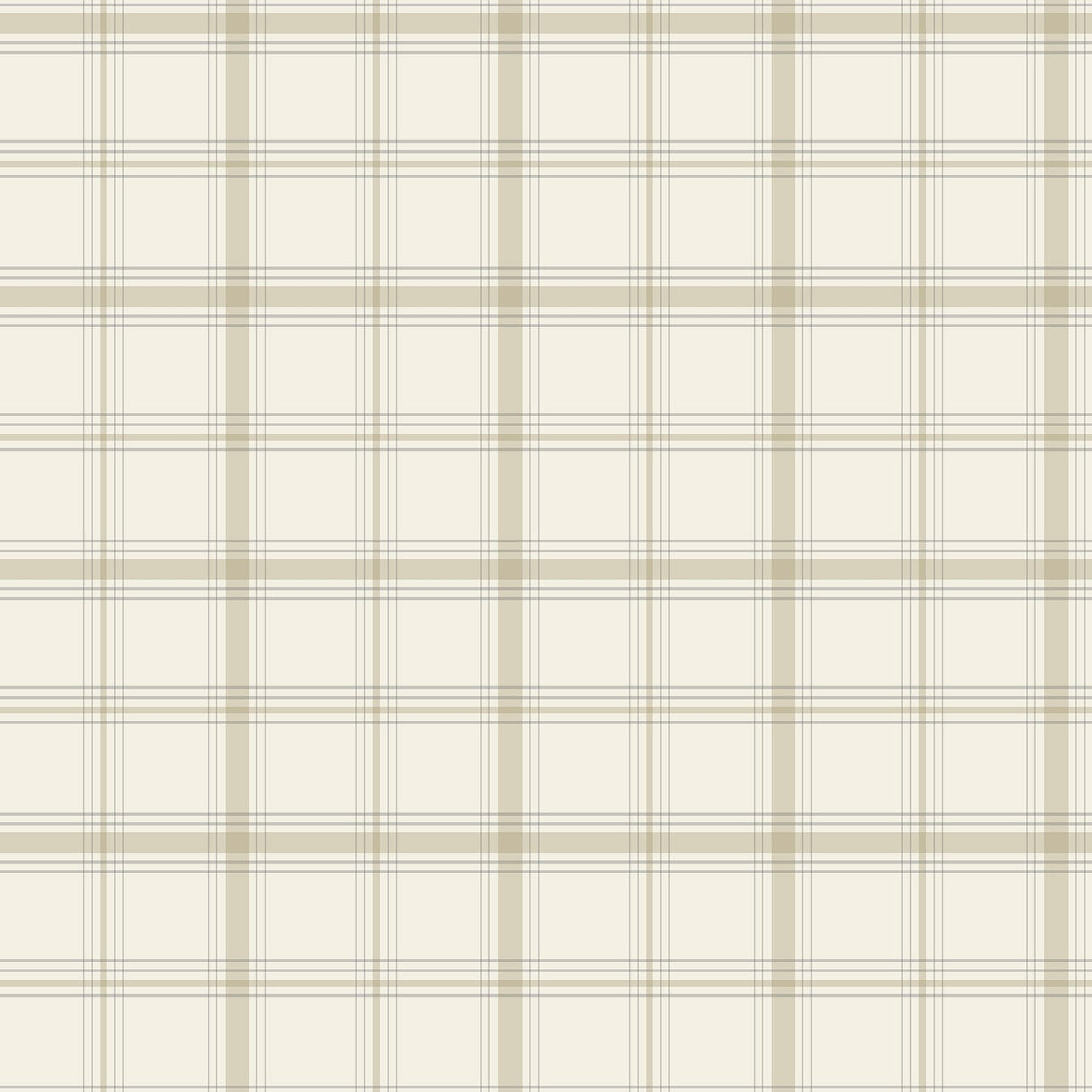 Hunter Neutral Plaid Wallpaper - Magnolia Home MF4793 - York