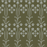 Lydia Moss Wallpaper with Botanical Block-Print Motif - York MF4801