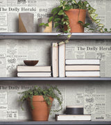 The Daily Black & White Wallpaper with Vintage Newsprint Pattern - York MH1508