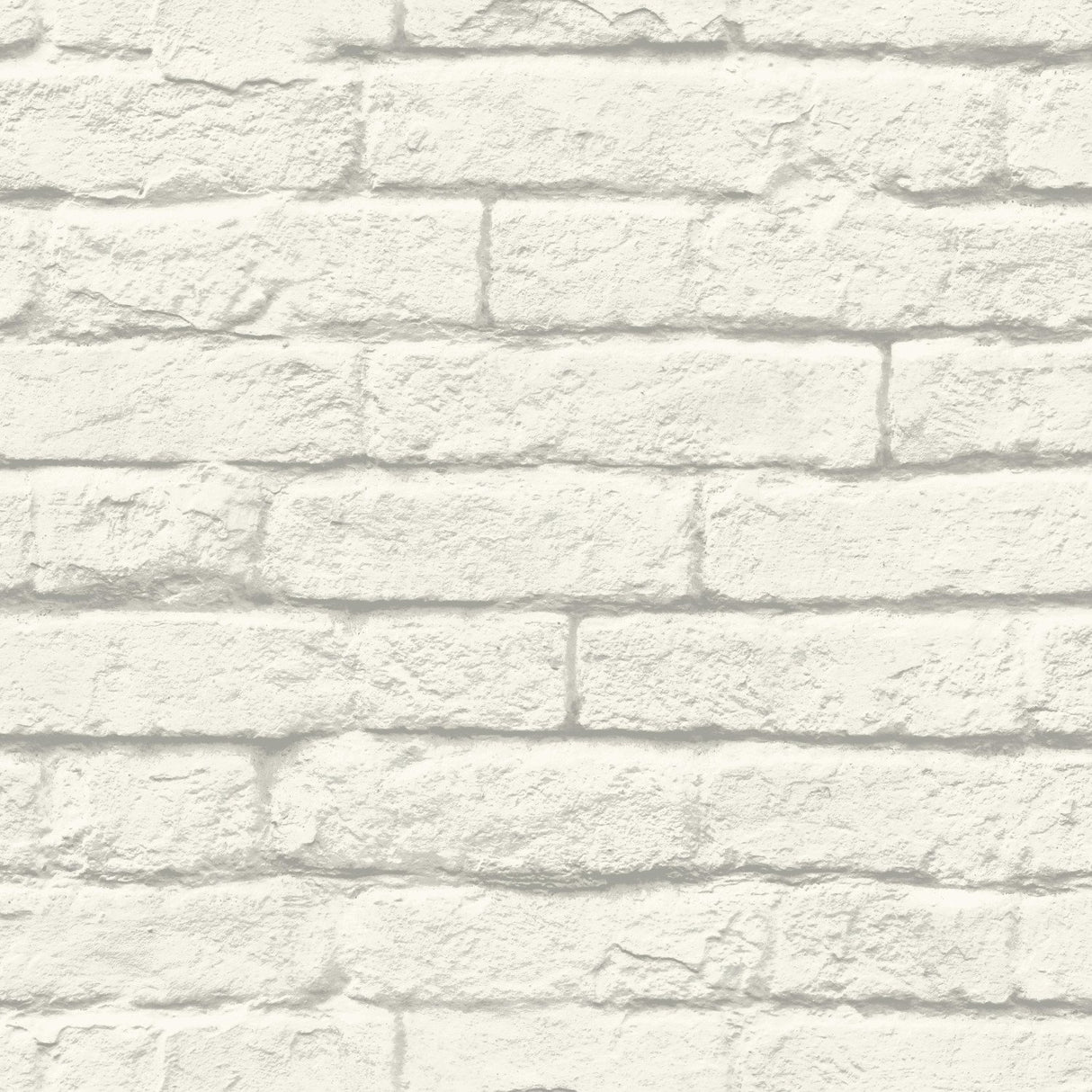 Brick & Mortar White & Grey Wallpaper with Industrial Brick Pattern - York MH1555