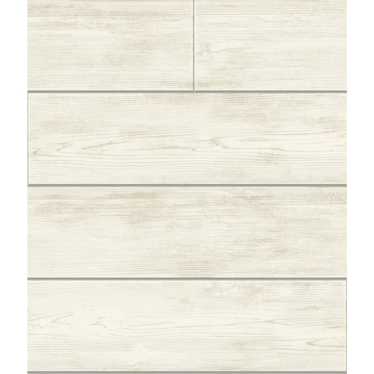 Shiplap Grey & Off White Wallpaper with Weathered Wood Plank Motif - York MH1559
