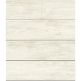 Shiplap Grey & Off White Wallpaper with Weathered Wood Plank Motif - York MH1559
