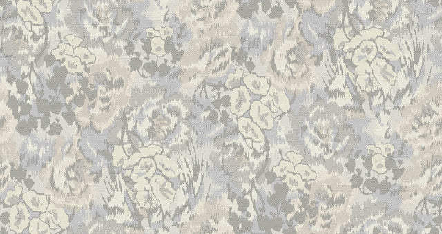 Flower Pot Grey Wallpaper with Painterly Floral Pattern - Missoni MI10303