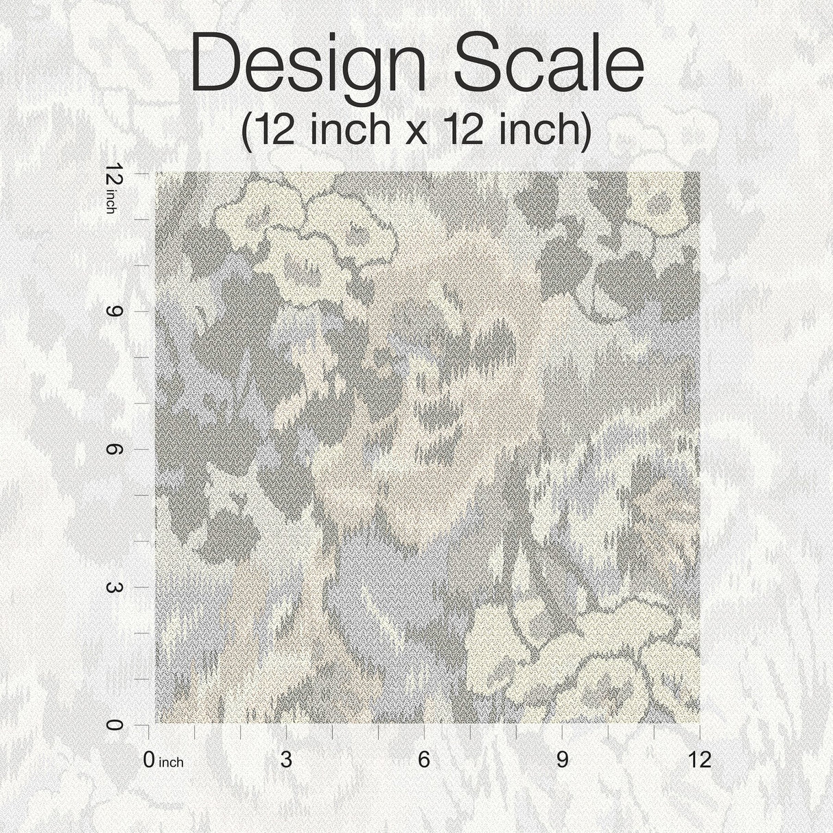 Flower Pot Grey Wallpaper with Painterly Floral Pattern - Missoni MI10303