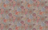 Magic Garden Black Wallpaper with Floral Botanical Motif - York MI10310