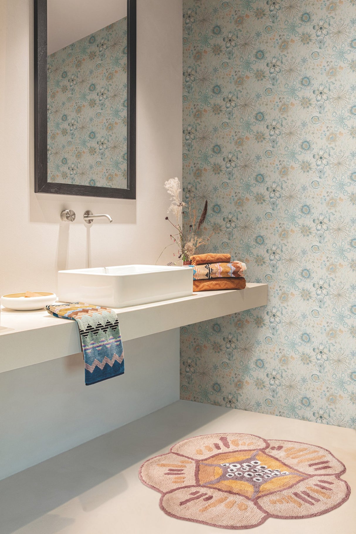 Magic Garden Neutral Wallpaper with Floral Botanical Pattern - Missoni MI10314