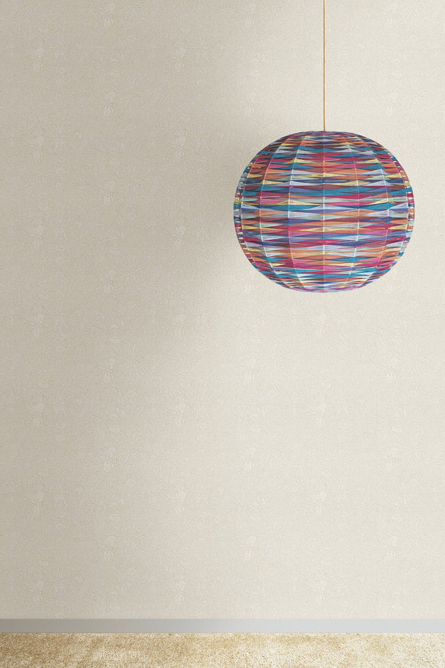 Magic Garden Cream Wallpaper with Floral Botanical Pattern, Paste-the-Wall Nonwoven Mylar - Missoni MI10315