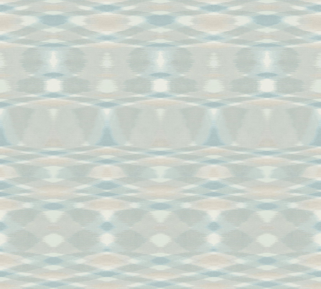 Sunrise Flame Light Blue Wallpaper with Geometric Blanket-Weave Motif - Missoni MI10321