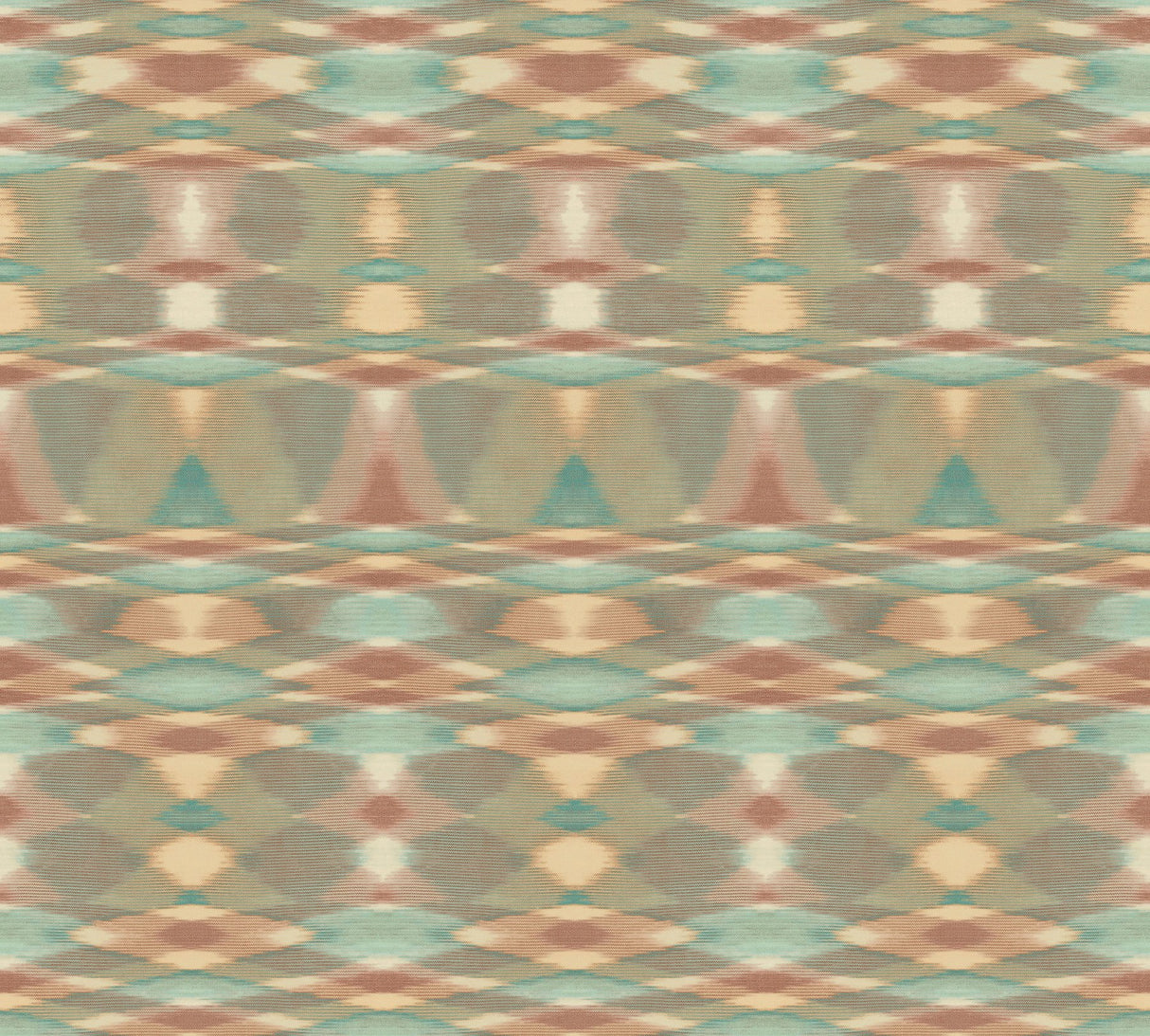 Sunrise Flame Brown Wallpaper with Geometric Blanket-Weave Motif - York MI10322