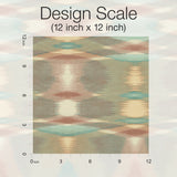 Sunrise Flame Brown Wallpaper with Geometric Blanket-Weave Motif - York MI10322