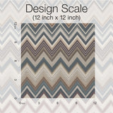 Happy Zigzag Green & Brown Wallpaper with Geometric Chevron Pattern - York MI10332
