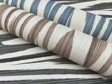Flamed Zigzag Blue & Cream Wallpaper with Geometric Flame Stitch Motif - Missoni MI10340