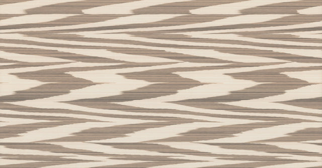 Flamed Zigzag Brown & Cream Wallpaper with Geometric Knit Flame Motif - Missoni MI10342