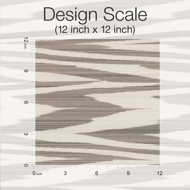 Flamed Zigzag Brown & Cream Wallpaper with Geometric Knit Flame Motif - Missoni MI10342