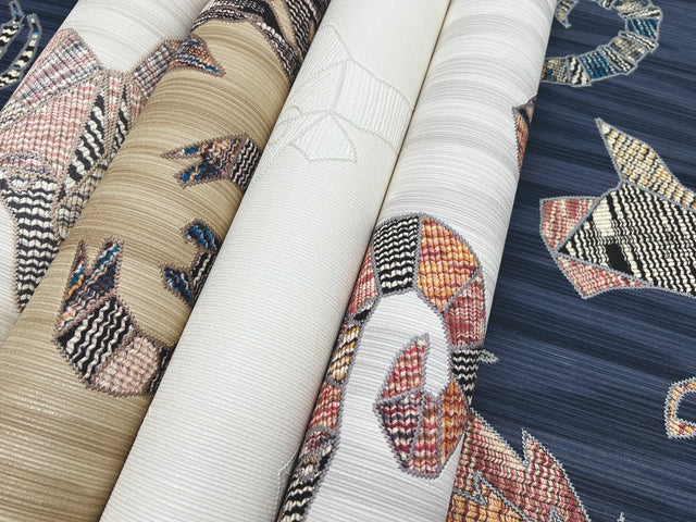 Constellations Cream Wallpaper with Zodiac Knit Motif - Missoni MI10351