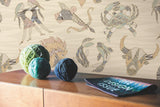 Constellations Cream Wallpaper with Zodiac Knit Motif - Missoni MI10351