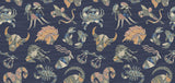 Constellations Blue Wallpaper with Zodiac Knit Motif - York MI10353