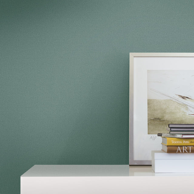 Chevronette Teal Wallpaper with Textured Mini Chevron Pattern - York MI10361