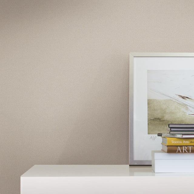 Chevronette Taupe Wallpaper with Mini Chevron Knit Texture - York MI10362