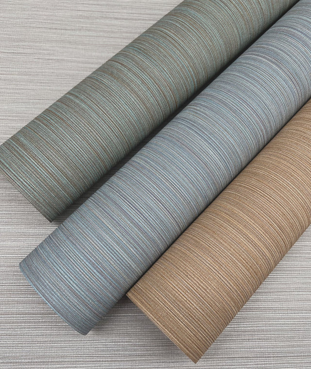 Cannete Gold Wallpaper with Textured Horizontal Weave - York MI10377