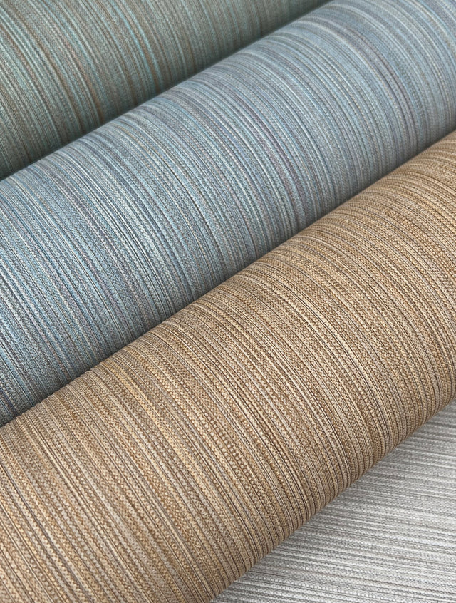 Cannete Gold Wallpaper with Textured Horizontal Weave - York MI10377