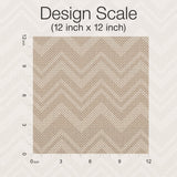 Iconic Shades Taupe Wallpaper with Ombre Chevron Geometric - Missoni MI10390