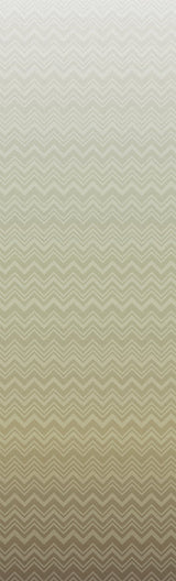 Iconic Shades Green Ombre Chevron Vinyl/Mylar Wallpaper - Missoni MI10392