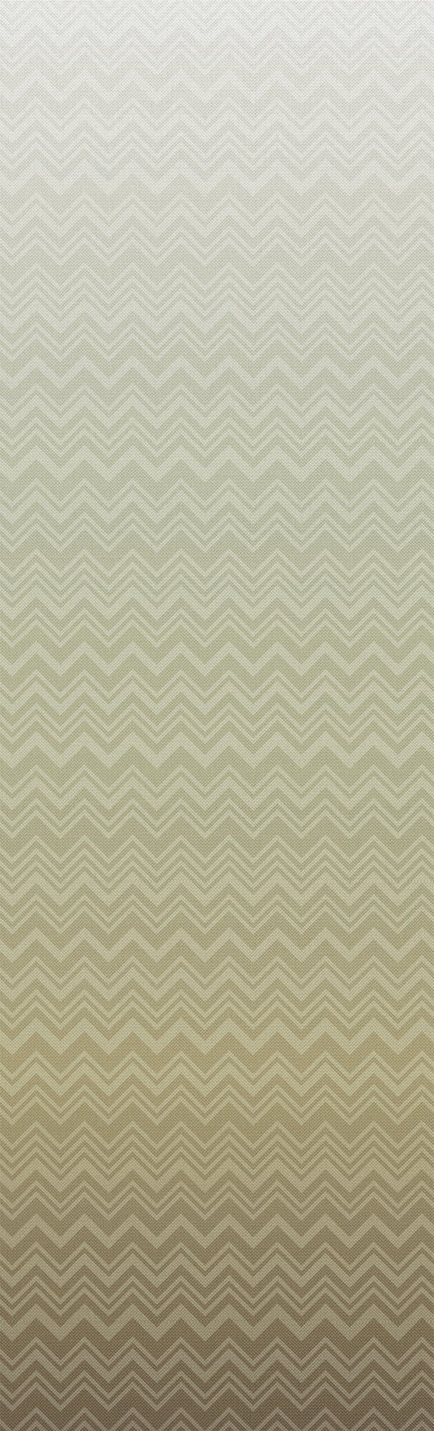 Iconic Shades Green Ombre Chevron Vinyl/Mylar Wallpaper - Missoni MI10392