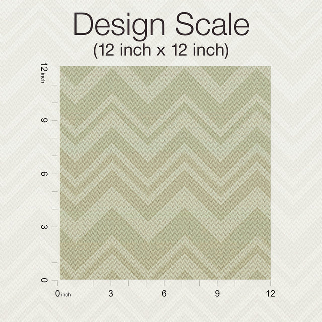 Iconic Shades Green Ombre Chevron Vinyl/Mylar Wallpaper - Missoni MI10392