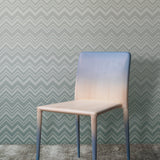 Iconic Shades Blue Wallpaper with Ombre Chevron Geometric - York MI10393