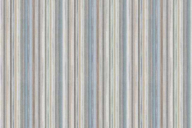Striped Sunset Glitter Blue & Grey Wallpaper with Variegated Chevron Stripe - York MI10395