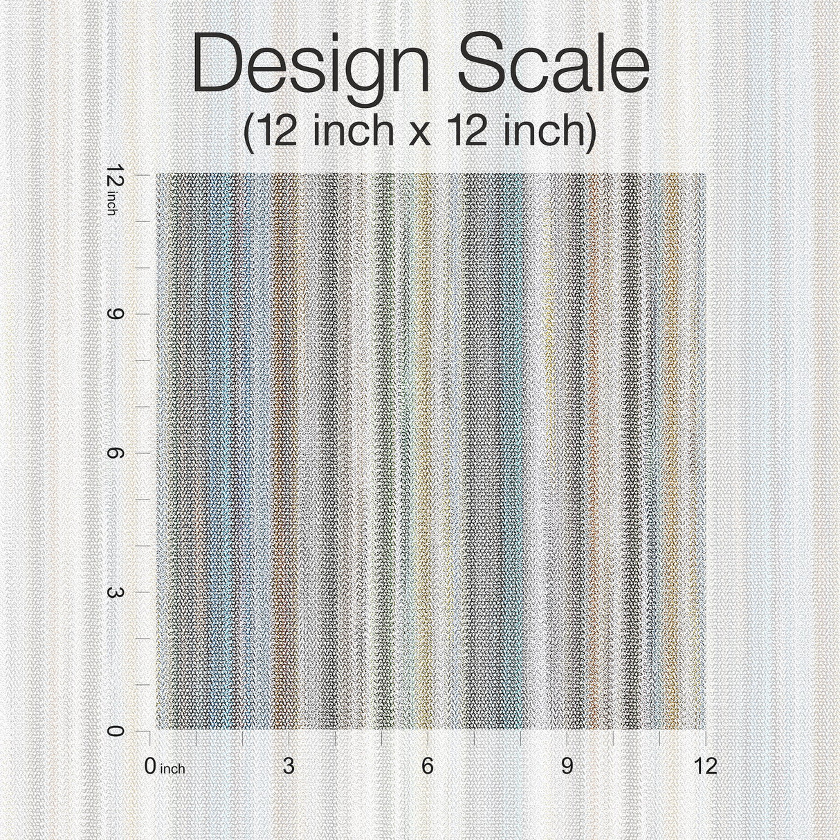 Striped Sunset Glitter Blue & Grey Wallpaper with Variegated Chevron Stripe - York MI10395