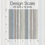 Striped Sunset Glitter Blue & Grey Wallpaper with Variegated Chevron Stripe - York MI10395